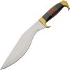 Pakistan Kukri Style Bowie Fixed Blade Knife Leather Handle