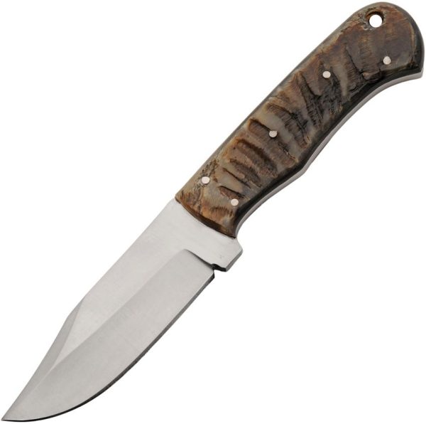 Pakistan Ram's Horn Fixed Blade - 12C27 Sandvik