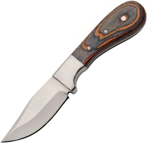 RiteEdge Bobcat Skinner Fixed Blade - Black Brown Wood