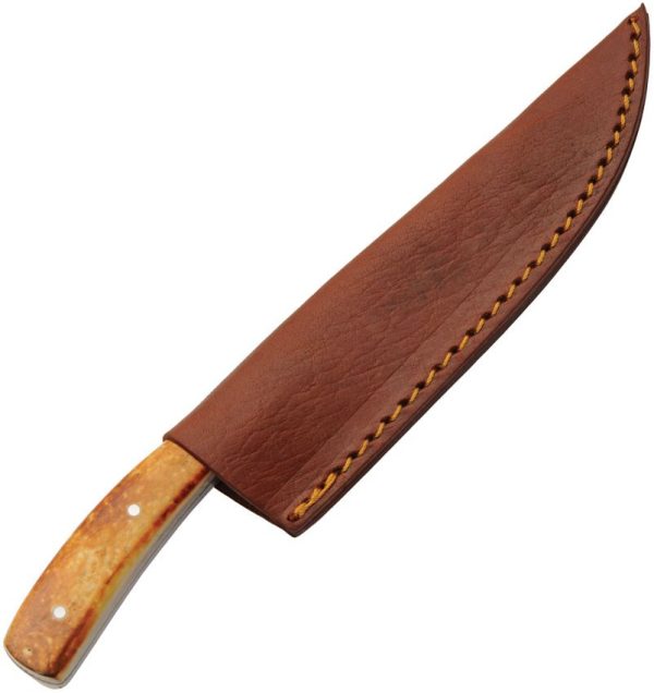 RiteEdge Trailing Point Fixed Blade - Burnt Bone Handle