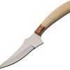 RiteEdge Trailing Point Fixed Blade - Natural Bone