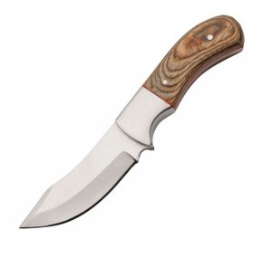 RiteEdge Rugged Wood Hunter Fixed Blade - Brown Wood