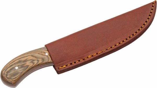 RiteEdge Rugged Wood Hunter Fixed Blade - Brown Wood