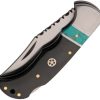 Pakistan Black Mesa Lockback Folder - Buffalo Horn Handle