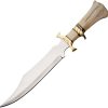 RiteEdge Brass Camel Bone Bowie Fixed Blade Knife