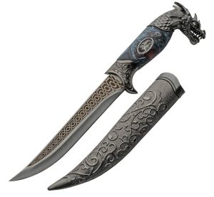 PA211564.jpg Rite Edge Roaring Dragon Dagger - Blue Silver ABS Handle