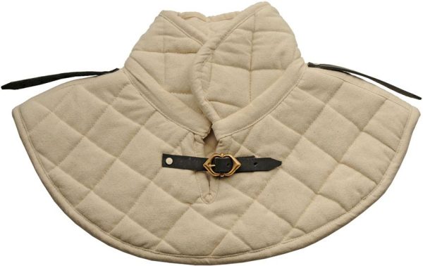 India Made Padded Collar Medieval Garment Cotton