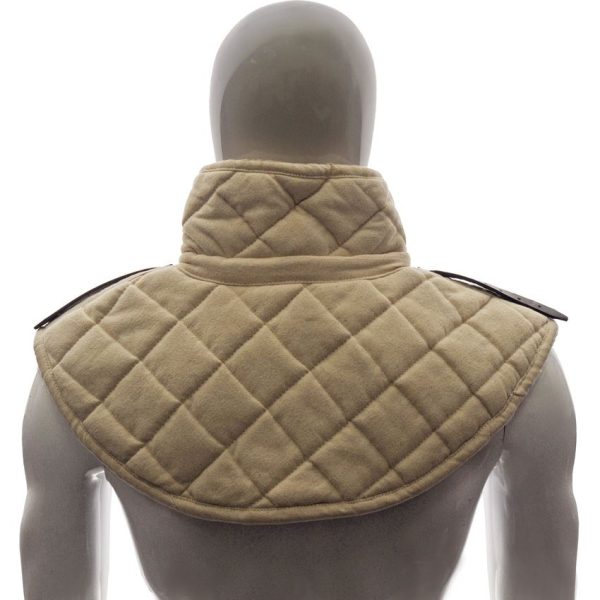 India Made Padded Collar Medieval Garment Cotton