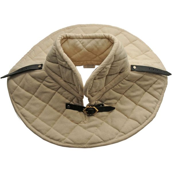 India Made Padded Collar Medieval Garment Cotton
