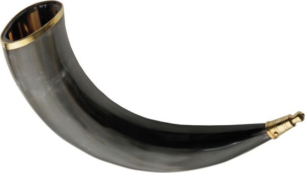 PA230979.jpg India Made Viking Drinking Horn - Buffalo Horn 12 inches