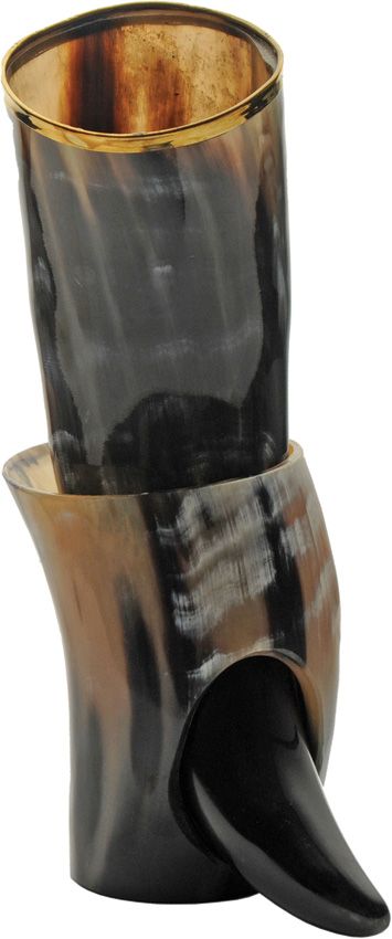PA230981.jpg India Made Viking Drinking Horn - 12-14 inches Buffalo Horn