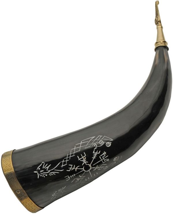 Pakistan Viking Compass Horn - Buffalo Horn 12-14 inches