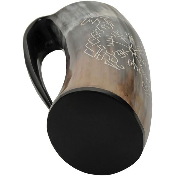 Pakistan Viking Compass Tankard - Horn Construction