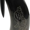 PA230986HW.jpg China Made Tankard Howling Fenrir Horn Stein - 600ml