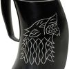 Pakistan Tankard Fenrir Wolf Horn Stein 7" Boxed