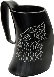 Pakistan Tankard Fenrir Wolf Horn Stein 7" Boxed