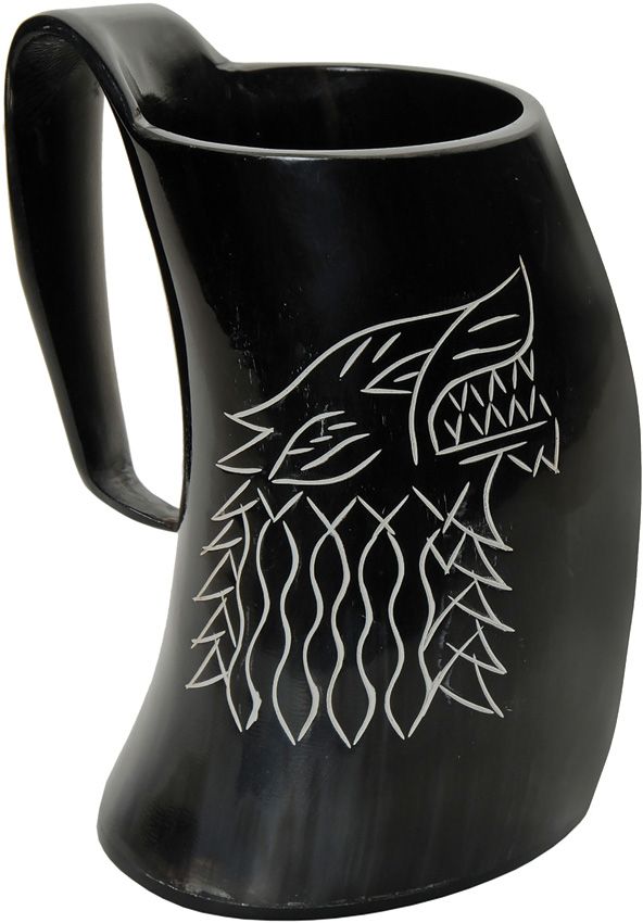 Pakistan Tankard Fenrir Wolf Horn Stein 7" Boxed