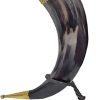 PA230992_add_01.jpg India Made Fancy Viking Horn - Natural Horn Brass Trim