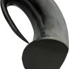 India Made Viking Horn Stein - Polished Buffalo Resin Base