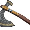 PA2466_add_03.jpg Rite Edge Two-Handed Viking Axe 40" Ash Wood Handle Black
