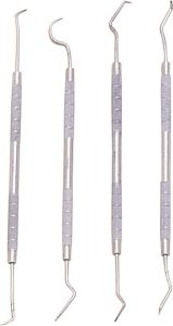 Pakistan Dental Pick Set Carbon Steel - Storage Pouch