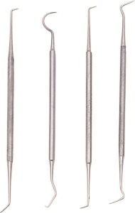 Pakistan Dental Pick Set Stainless Steel - Storage Pouch
