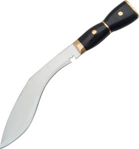 Pakistan Kukri 10in Blade - Black Laminated Wood Brass