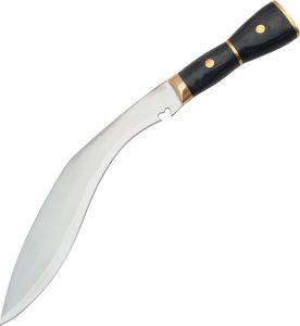 Pakistan Kukri 12in Blade - Black Laminated Wood Brass