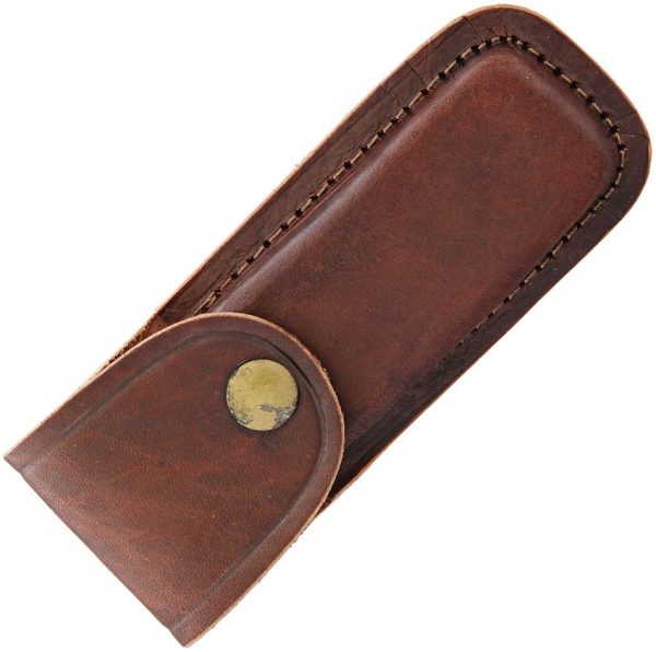 Pakistan Brown Leather Belt Sheath - Fits 5 Inch Knives