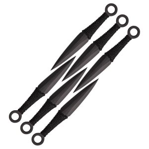 Pakistan 6 Piece Throwing Knife Set - Black Stainless Steel