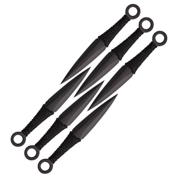 Pakistan 6 Piece Throwing Knife Set - Black Stainless Steel