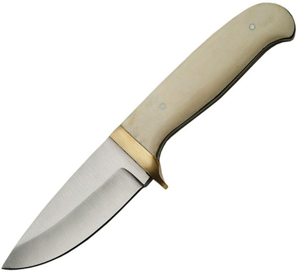PA3360BO.jpg Pakistan Fixed Blade White Bone Drop Point