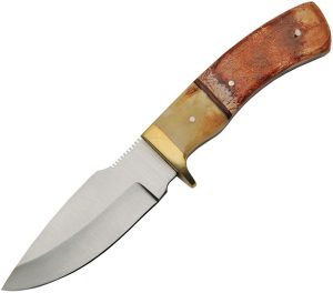 PA3395.jpg Pakistan Fixed Blade Drop Point - 4 inches Bone Handle