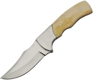 PA3396.jpg Pakistan Fixed Blade White Bone - 3.25 inches Clip Point