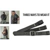 Rite Edge Sword Belt Black - Leather with Strap
