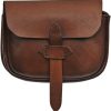 Pakistan Medieval Cross Strap Bag Brown Leather