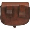 Pakistan Medieval Cross Strap Bag Brown Leather