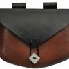 Pakistan Medieval Belt Bag Bone Button - Black/Brown