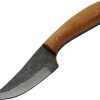 Pakistan Fixed Blade Saddle - Brown Wood Handle