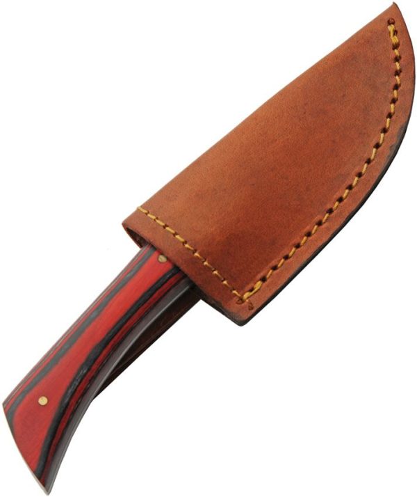 Pakistan Torch Skinner - Black Red Wood Handle