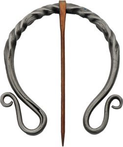 Pakistan Medieval Copper Cloak Pin - 1045 Steel