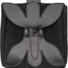 Pakistan Large Medieval Pouch - Black Suede Leather