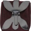 Pakistan Large Medieval Pouch - Purple Suede Leather