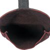 Pakistan Large Medieval Pouch - Purple Suede Leather