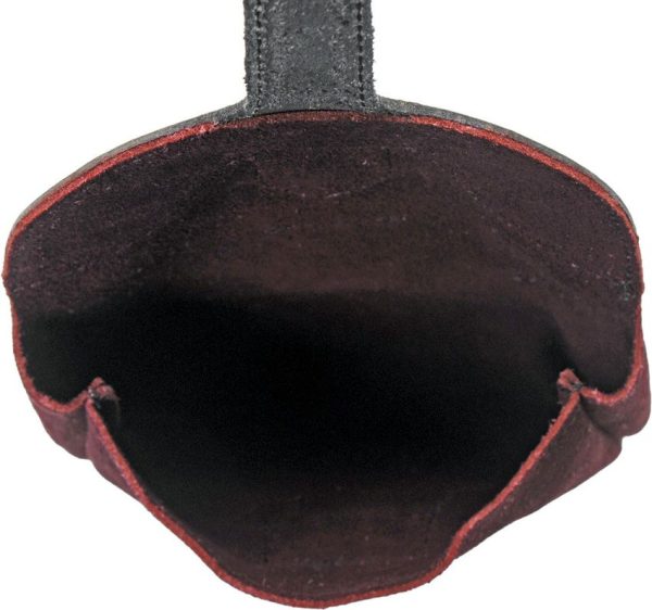 Pakistan Large Medieval Pouch - Purple Suede Leather