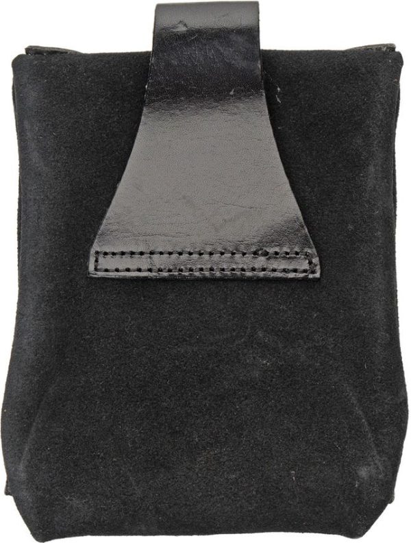 Pakistan Small Medieval Pouch Black Suede
