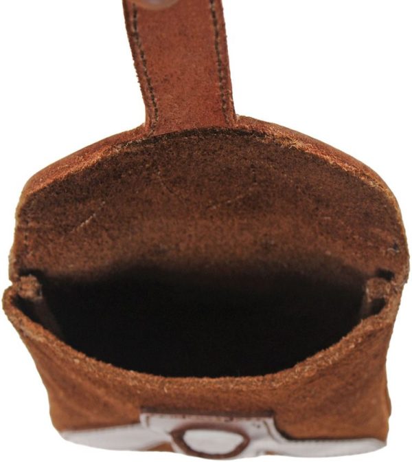 Pakistan Small Medieval Pouch Brown Suede