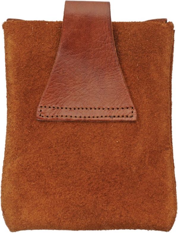 Pakistan Small Medieval Pouch Brown Suede