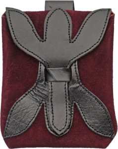 Pakistan Small Medieval Pouch Purple Suede