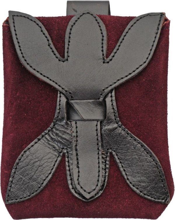 Pakistan Small Medieval Pouch Purple Suede